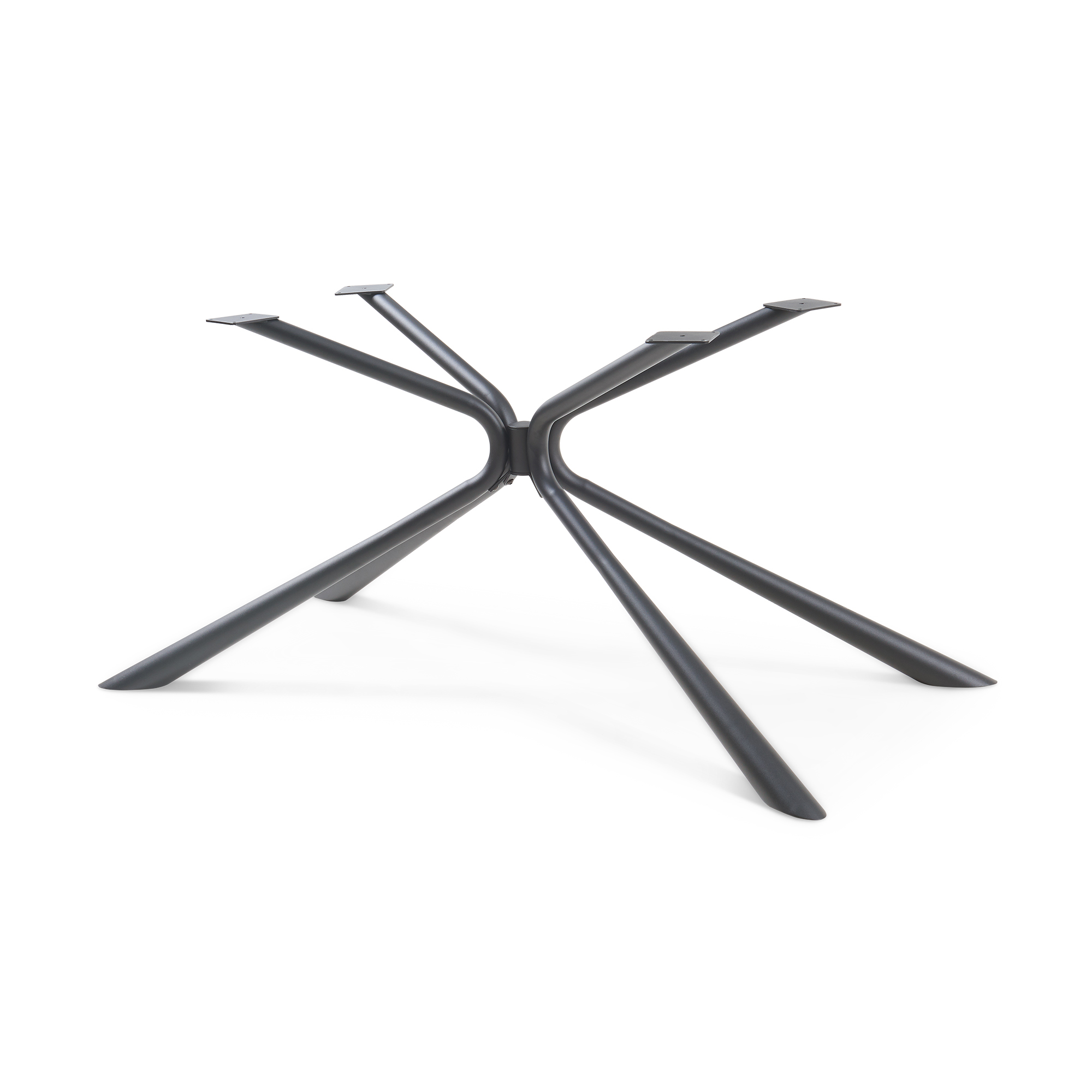 Pata de mesa havosanlurg acero 160x70x72 cm - negro [en.casa]