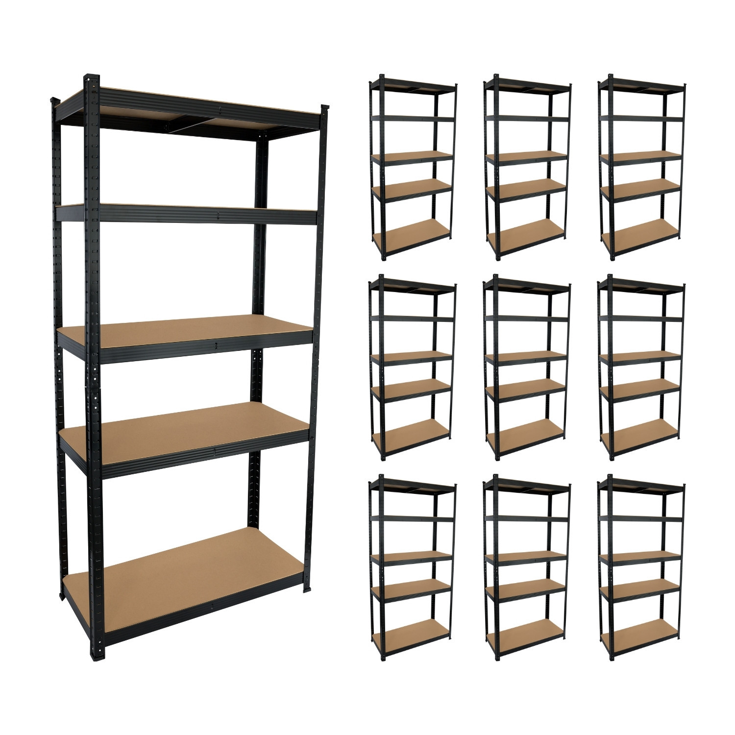 Megapack 10 estanterías modulares 90x40x180cm 7house