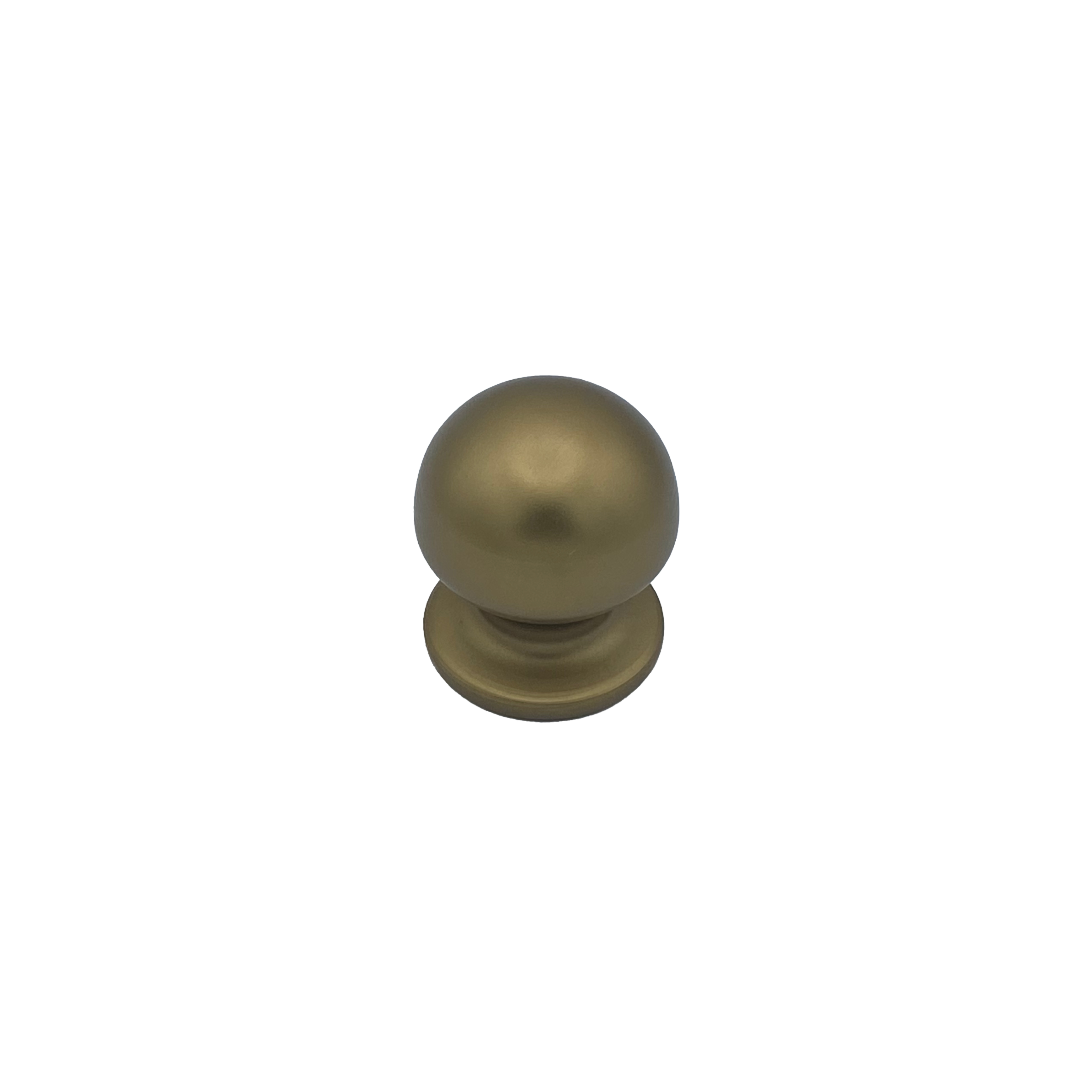 Pomo fijo para puerta, d:50 mm, aluminio, bronce satinado, fijación rápida