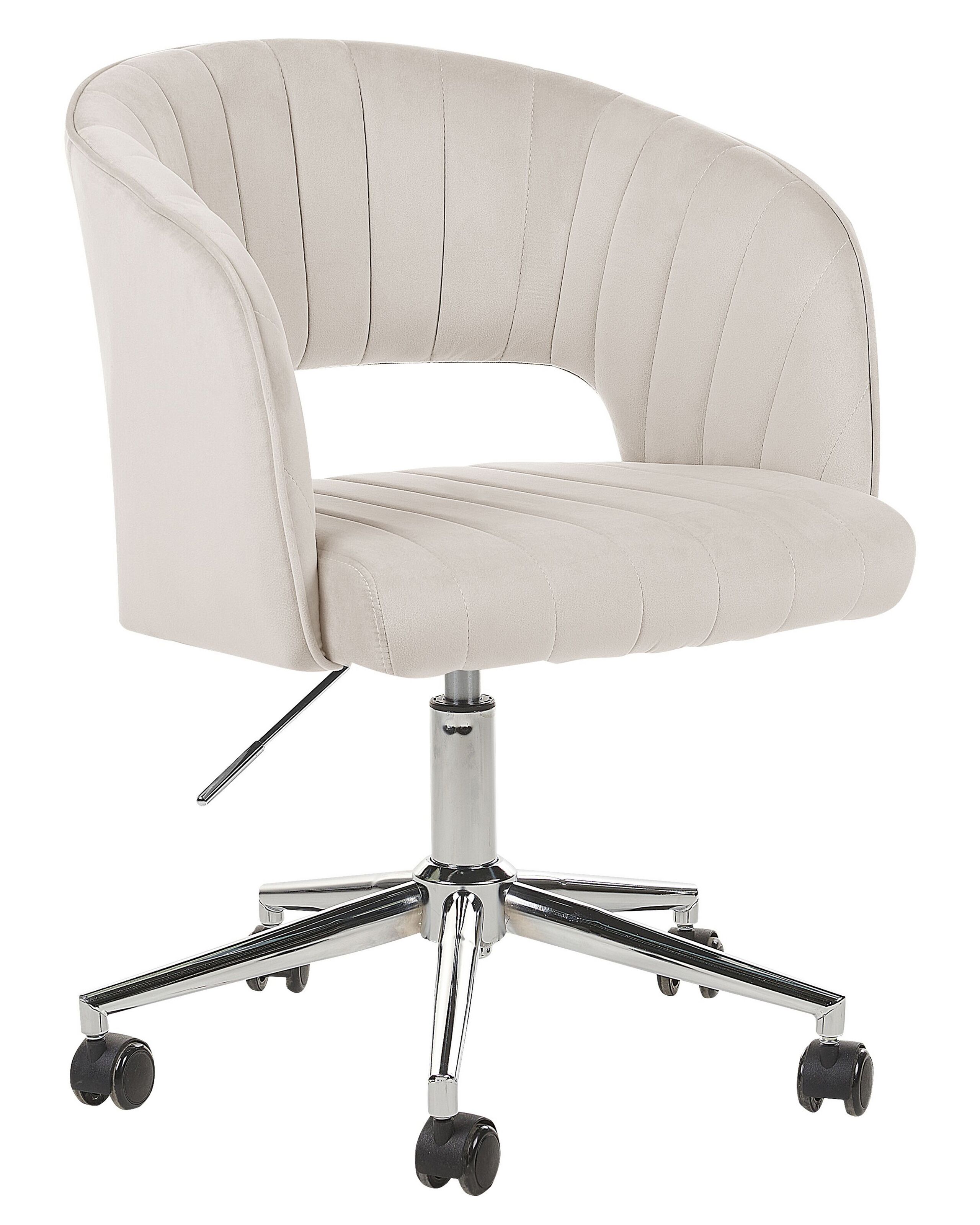 Silla de escritorio katonah terciopelo beige claro