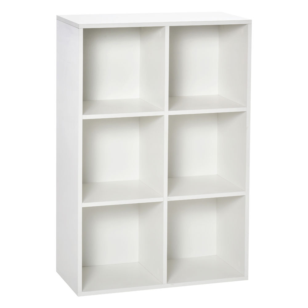 Estantería para libro 65.5x30x97.5 cm color blanco Homcom
