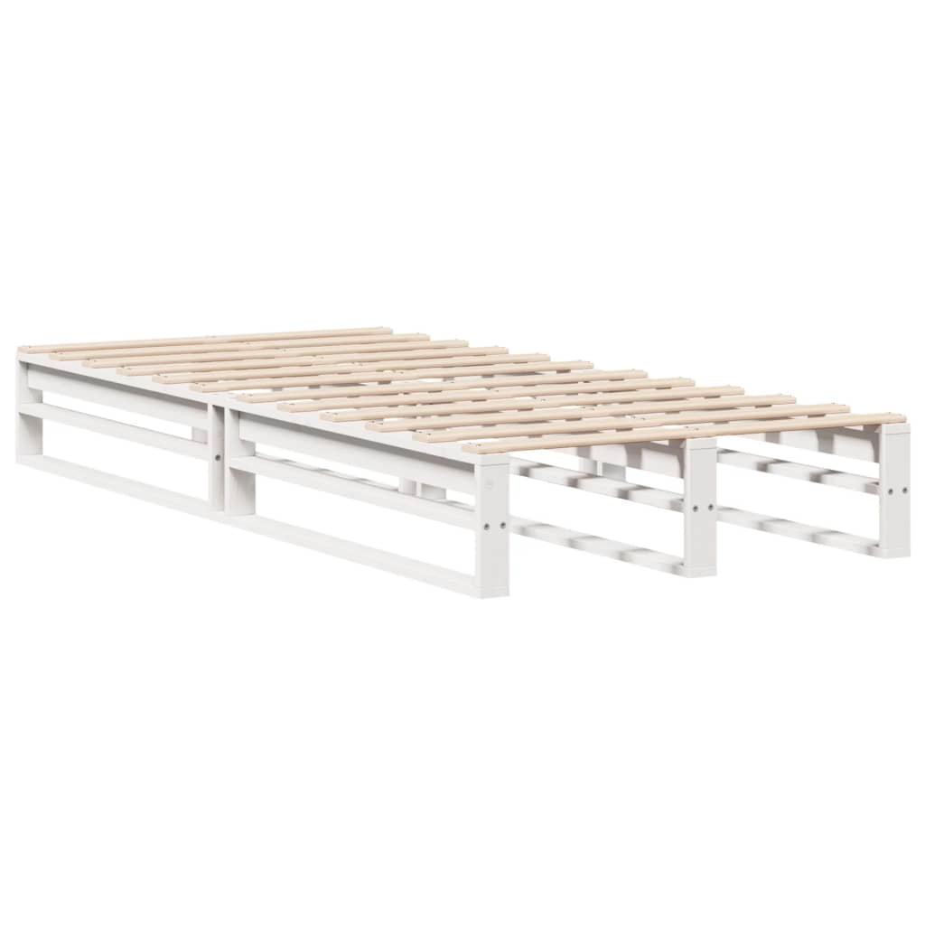 vidaXL estructura cama sin colchón madera maciza pino blanca 100x200cm