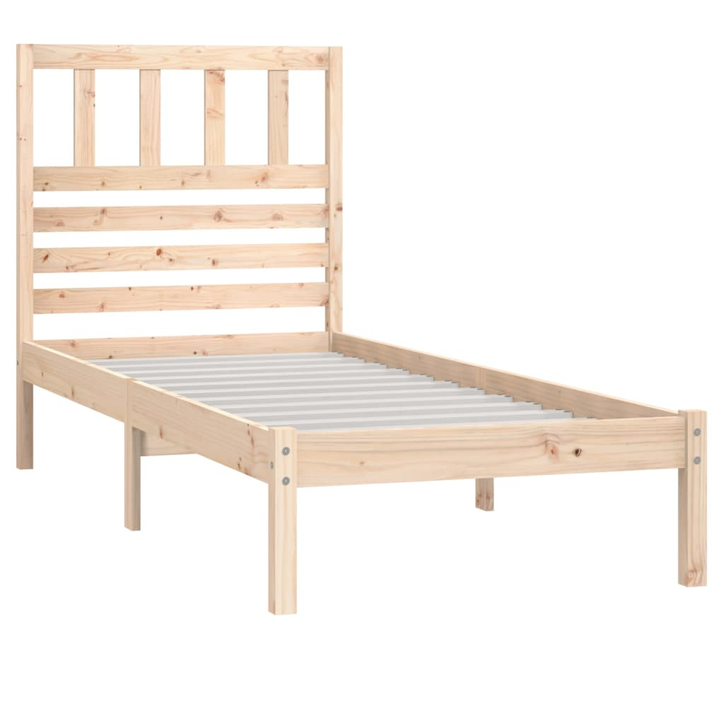 vidaXL estructura de cama sin colchón madera maciza de pino 90x200 cm