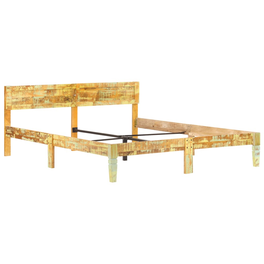 vidaXL estructura cama sin colchón madera maciza reciclada 180x200 cm