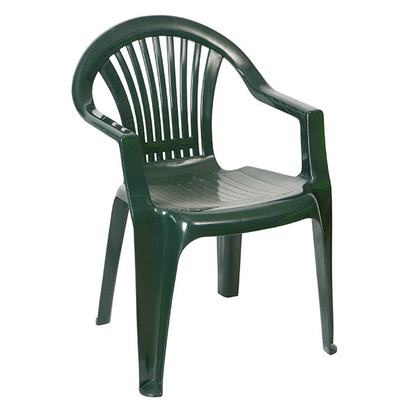 Silla de jardín monoblock 54x56x80cm de resina Braga