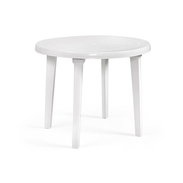 Mesa de jardín redonda ø90cm de polipropileno
