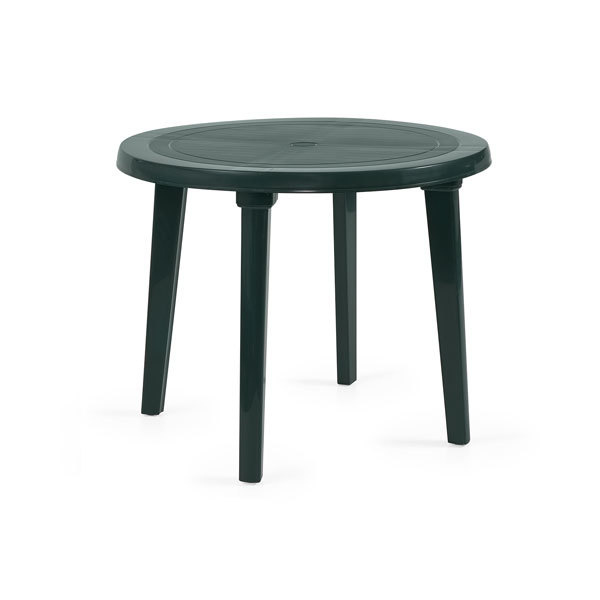 Mesa de jardín redonda ø90cm de polipropileno