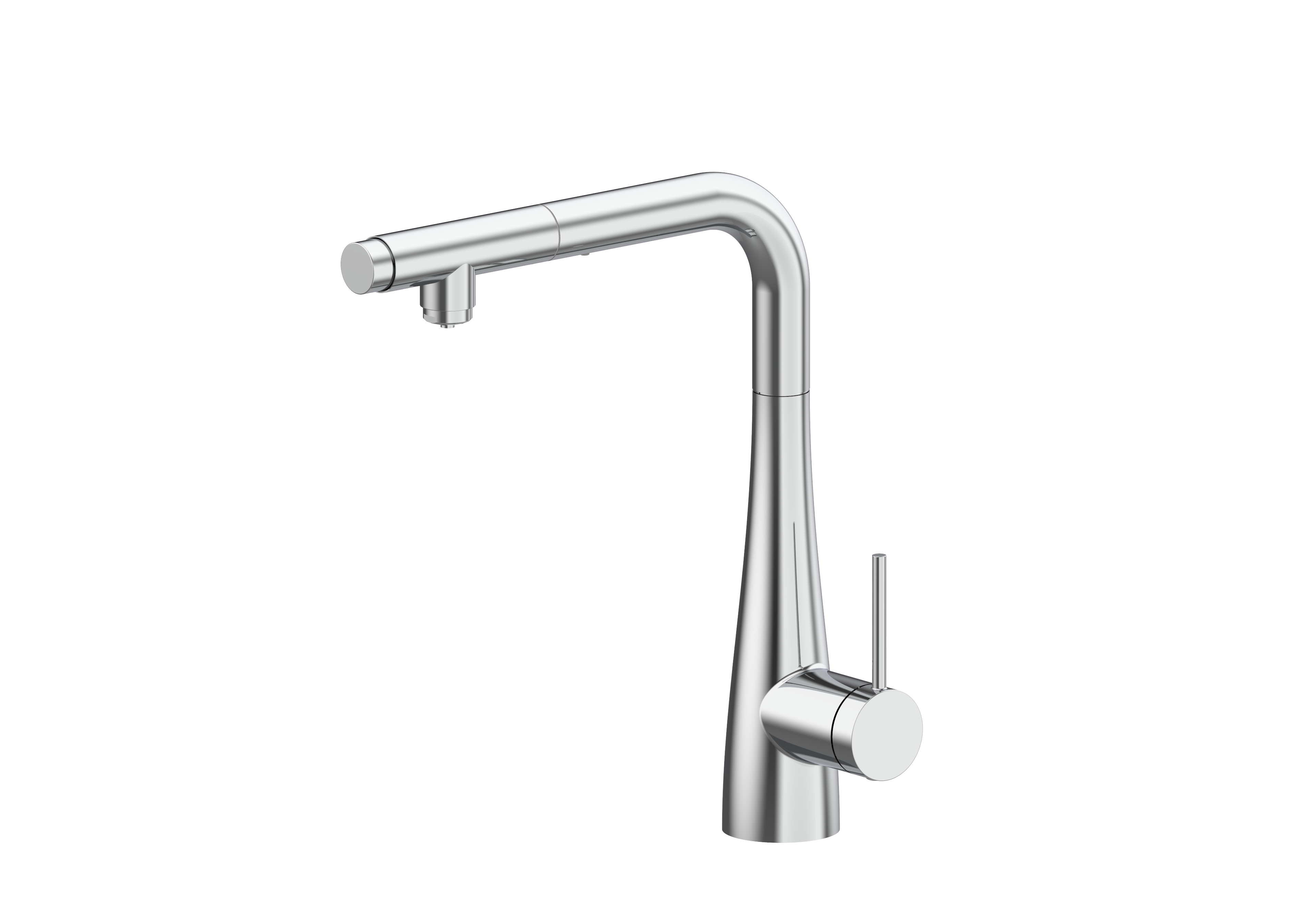 Grifo monomando de cocina osmosis, giratorio 360, teLEDucha extraíble cromo