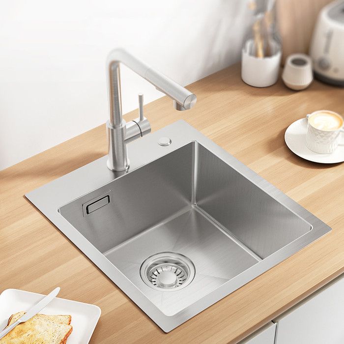 Fregadero de cocina de inox - sofetiy max - 40x45cm - 1 cubeta cepillado