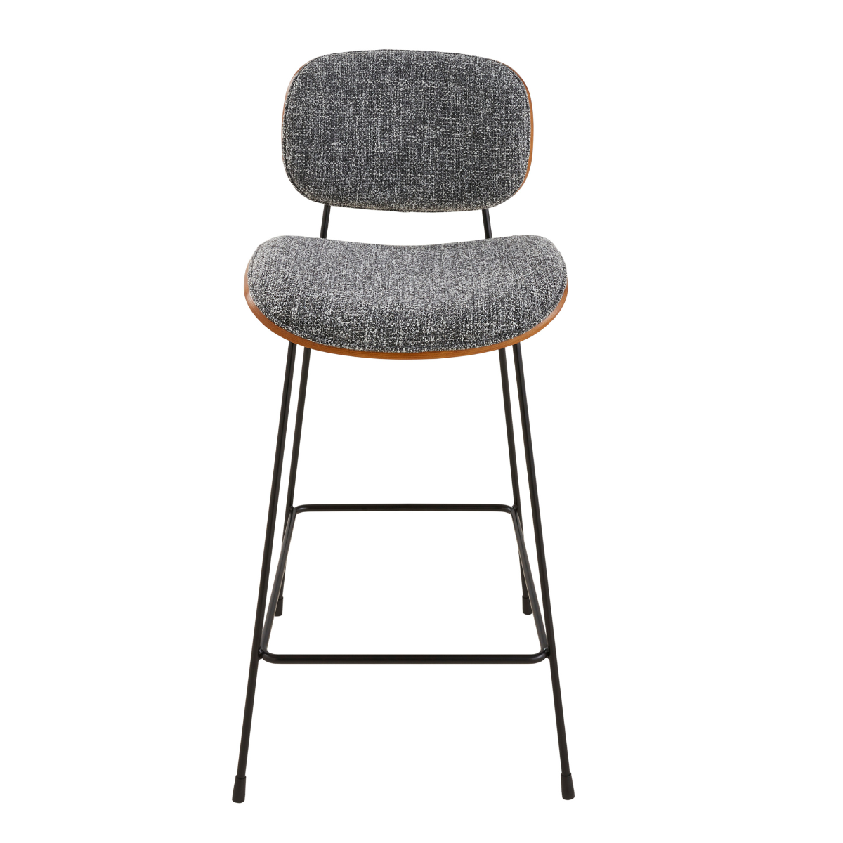 Signature - silla de mostrador de tela gris