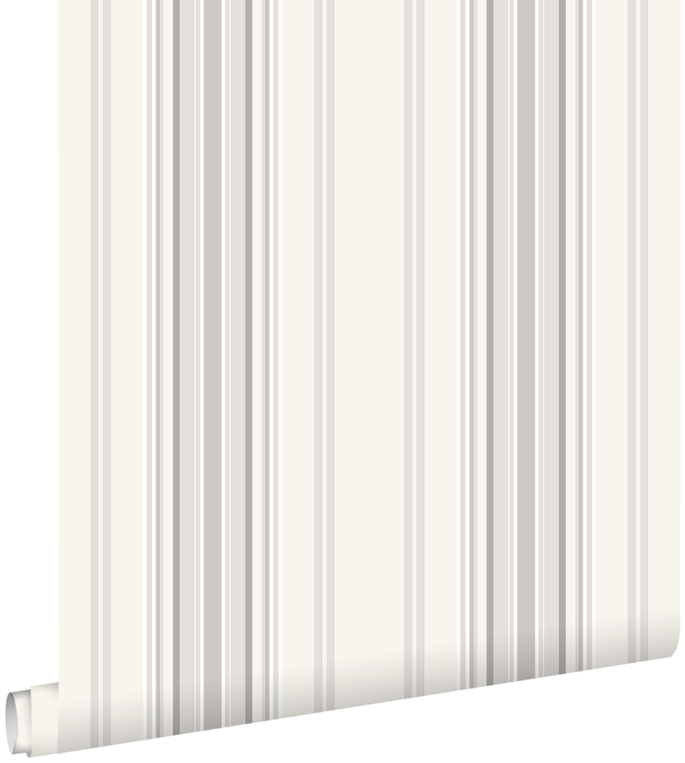 Estahome papel pintado rayas gris y beige 53 cm x 10.05 m