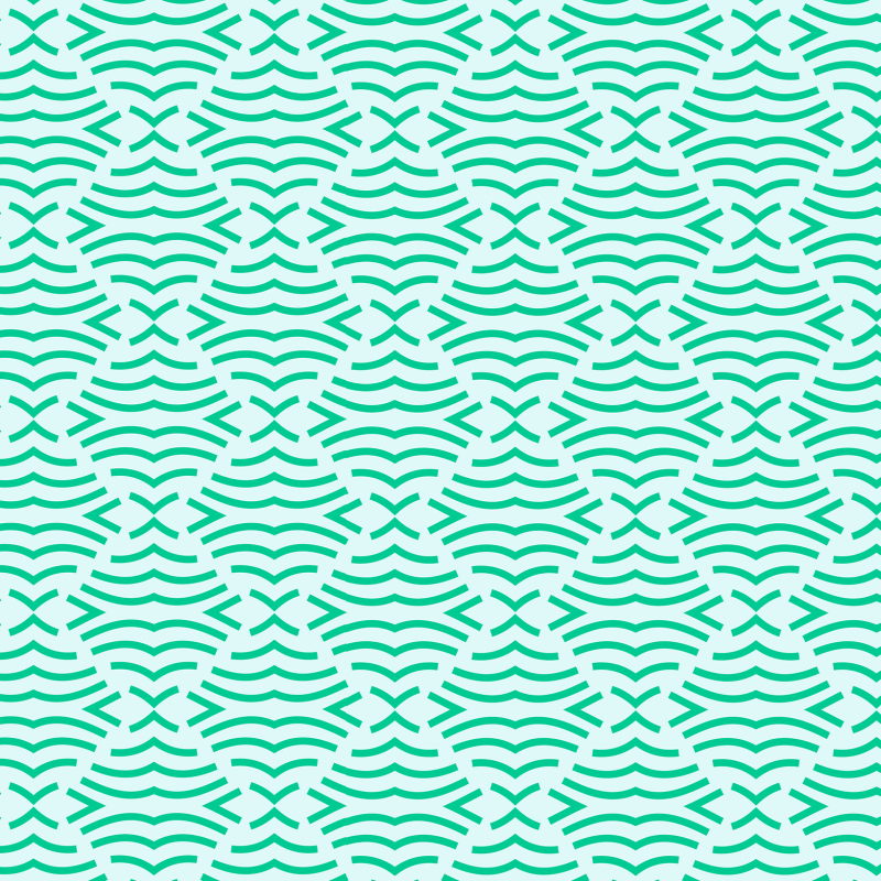 Papel pintado geométrico curvas verde 58cm ancho por 350cm alto
