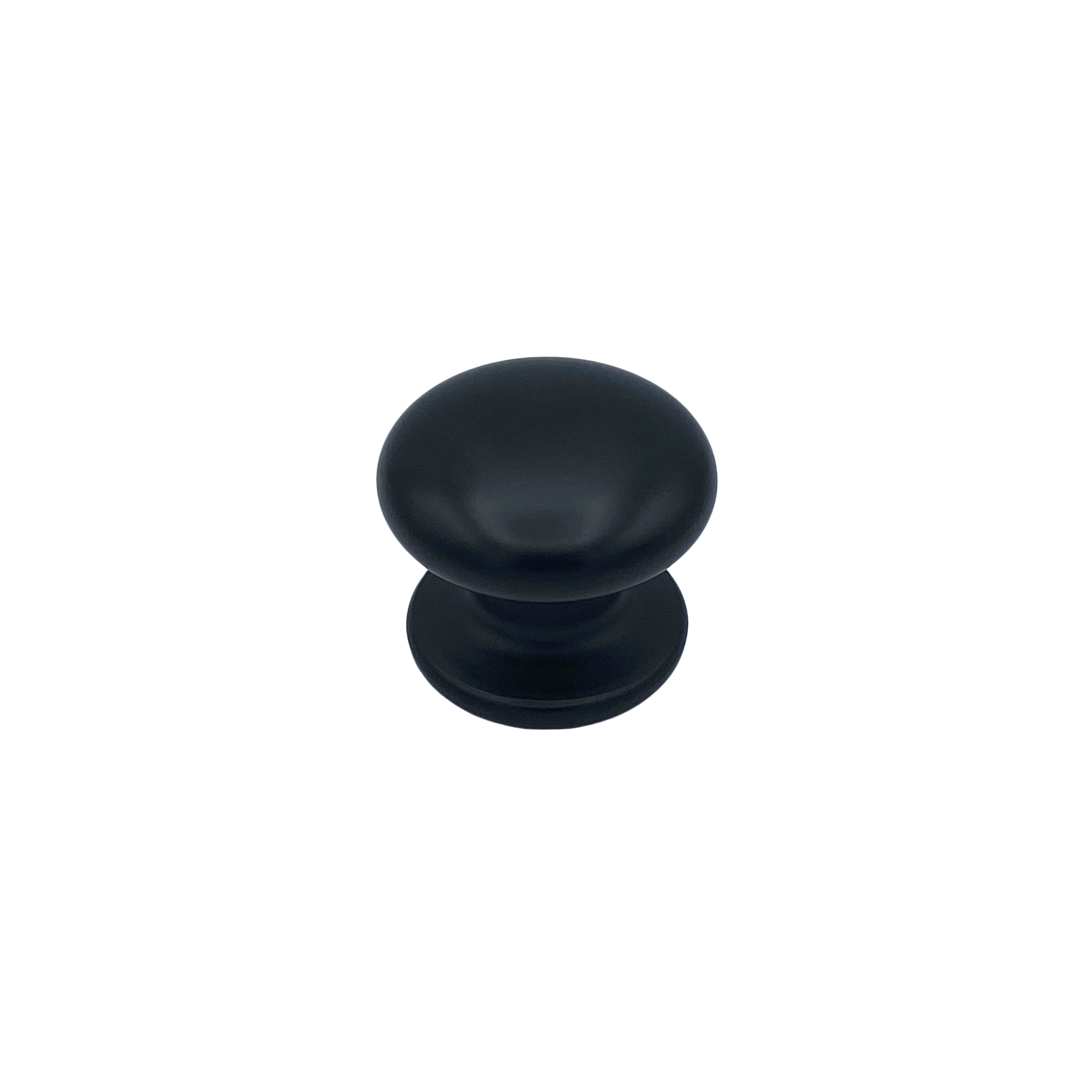 Pomo fijo para puerta, d: 70 mm, aluminio, color negro