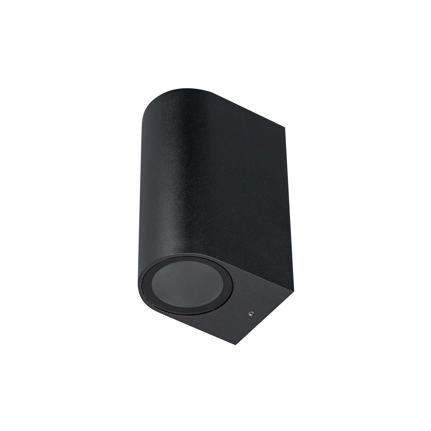 Apliques de pared cilindrico para dos bombilla LED gu10 negro(aprgu10-1n)