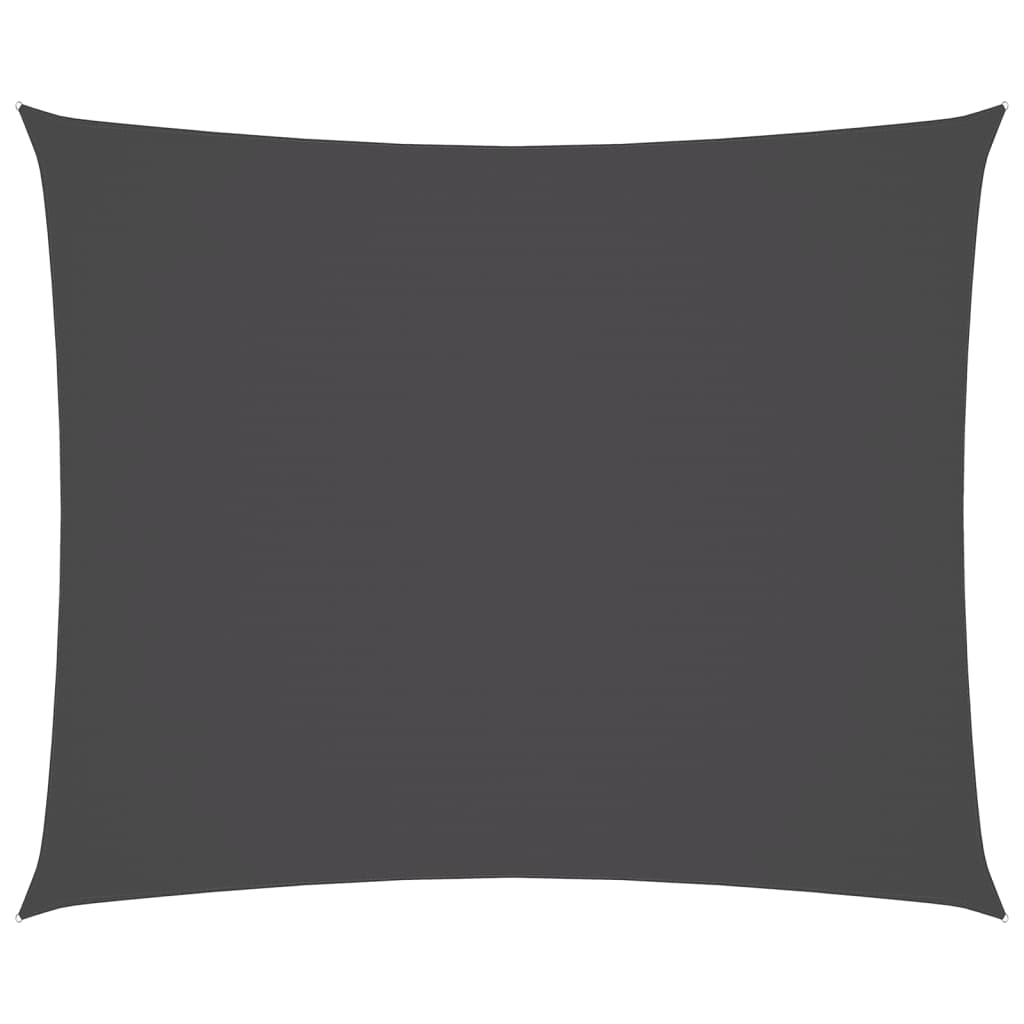 vidaXL toldo de vela rectangular tela oxford gris antracita 4x6 m
