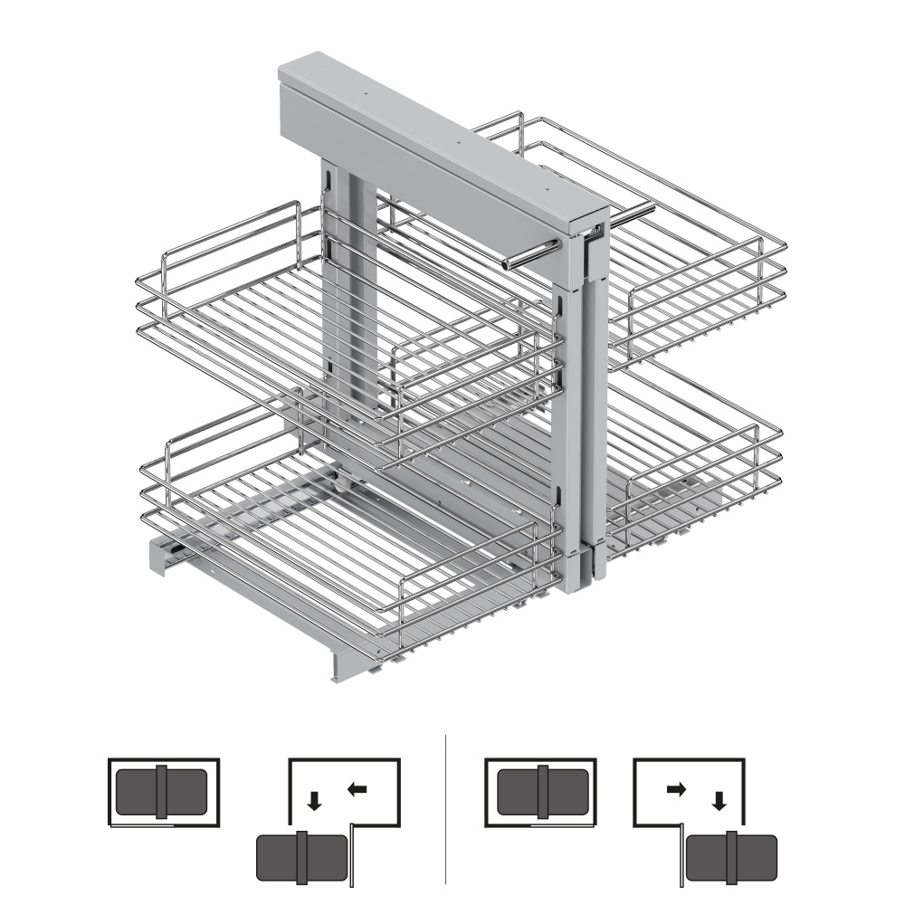Sistema de rinconero articulado extraíble suprastar para mueble de