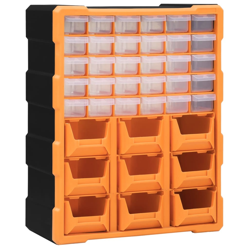 vidaXL organizador multicajones con 39 cajones 38x16x47 cm
