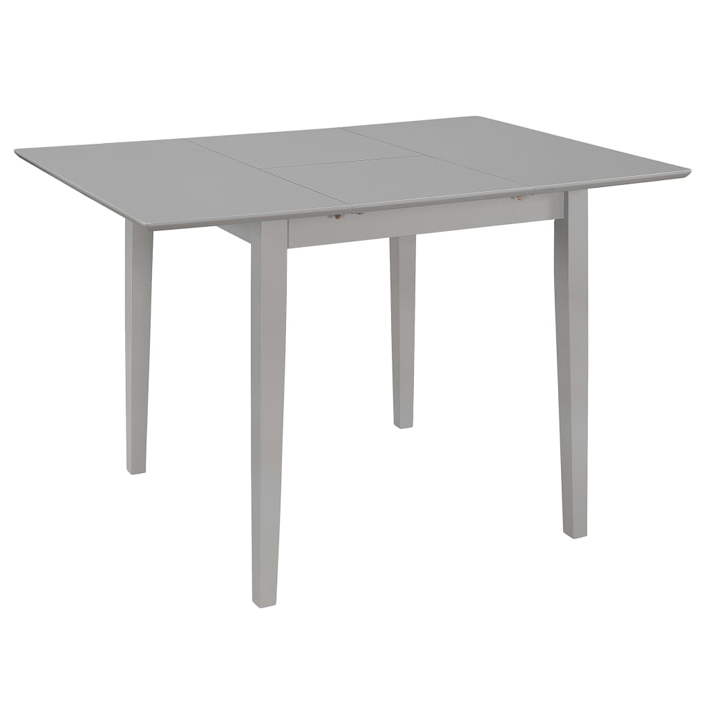 Mesa de comedor extensible gris (80-120)x80x74 cm mdf oif298542