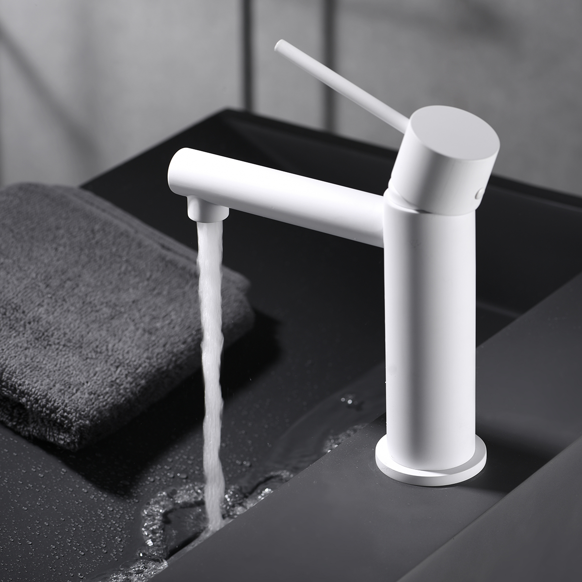 Grifo de lavabo milos stick blanco mate [ imex® ]
