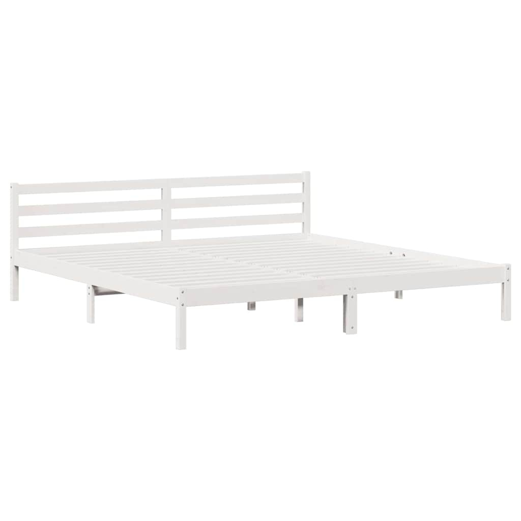 vidaXL marco de cama 220 x 180 cm madera maciza de pino
