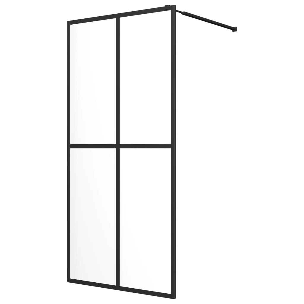 vidaXL mampara de ducha vidrio templado transparente 100x195 cm