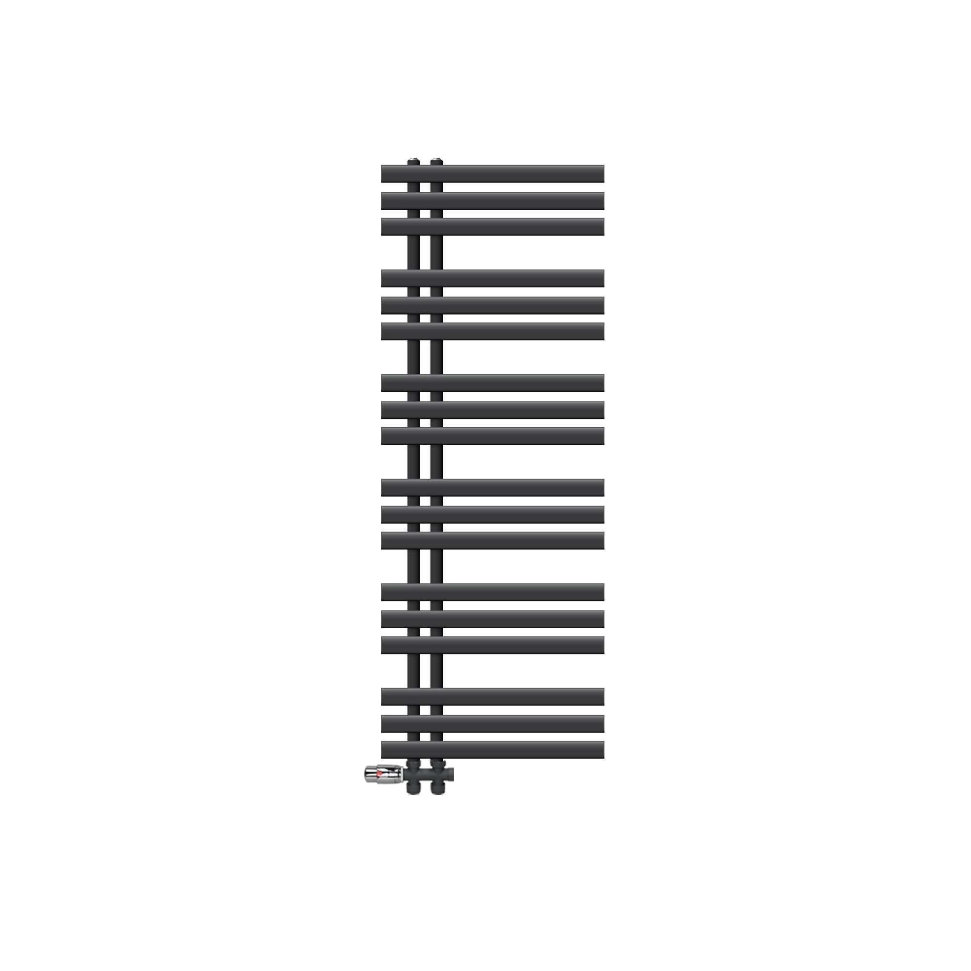 Radiador toallero de baño iron em 500 x 1400 mm antracita