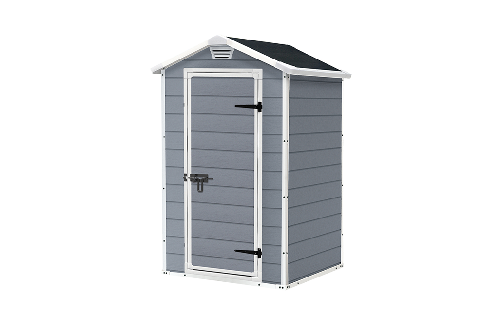 Caseta de exterior manor 4x3 de keter. 129x103x196 cm - gris