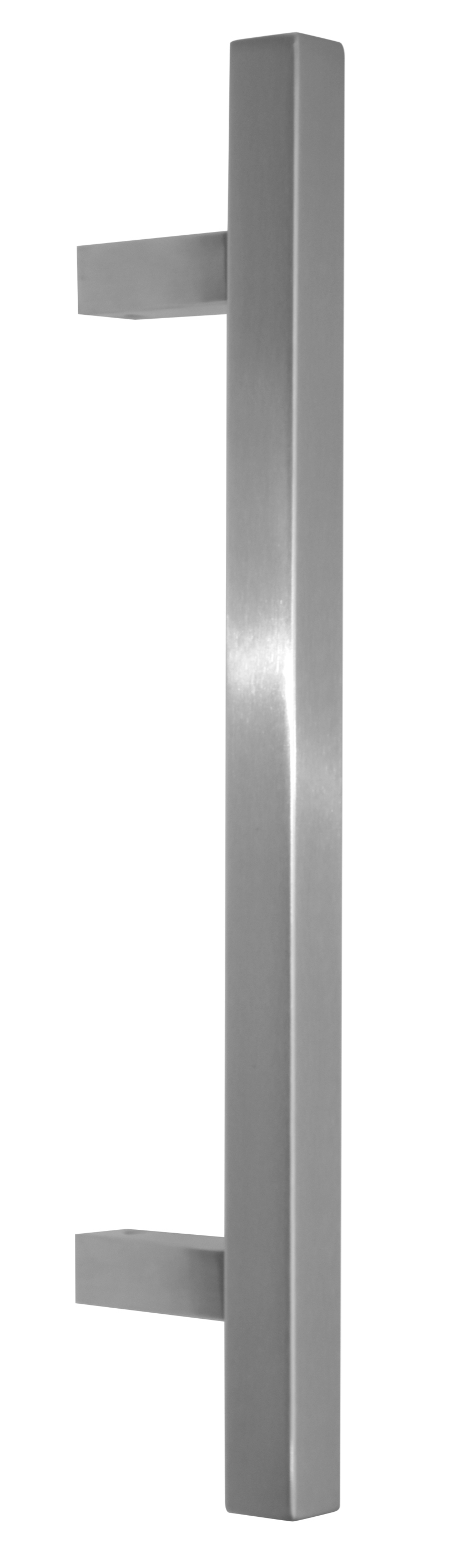 Tirador cuadrado- dista entre ejes=500 l=650 mm - incl 60°, inox satinado