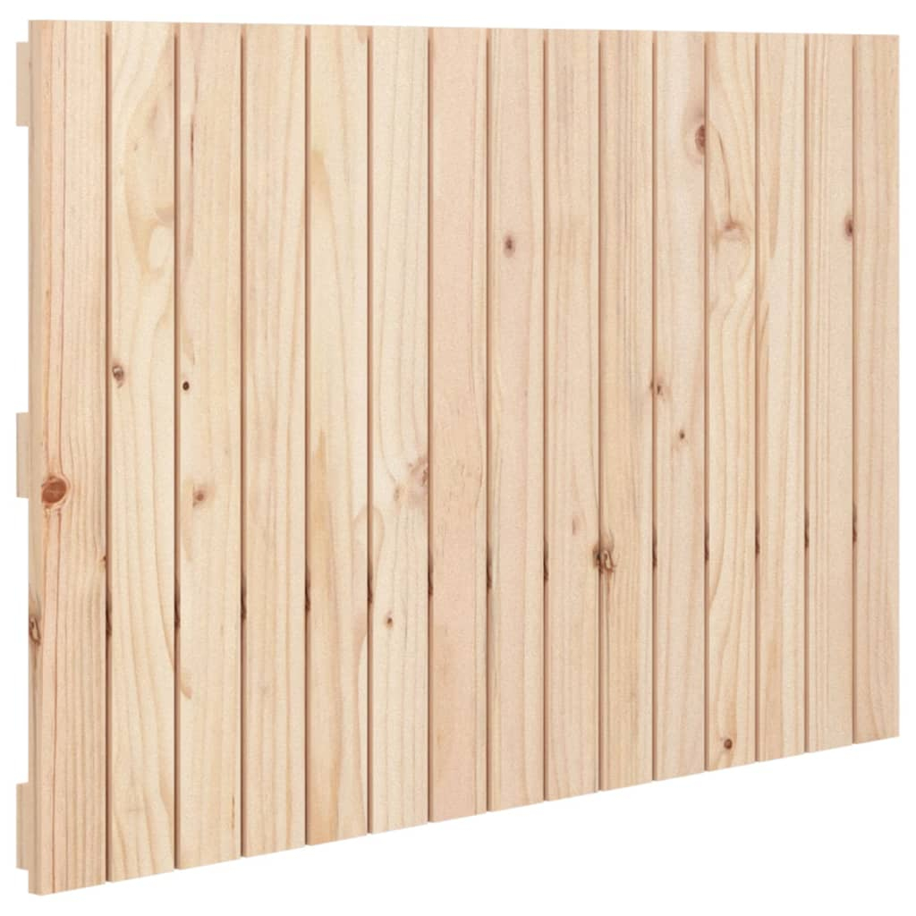 vidaXL cabecero de cama de pared madera maciza de pino 95,5x3x60 cm