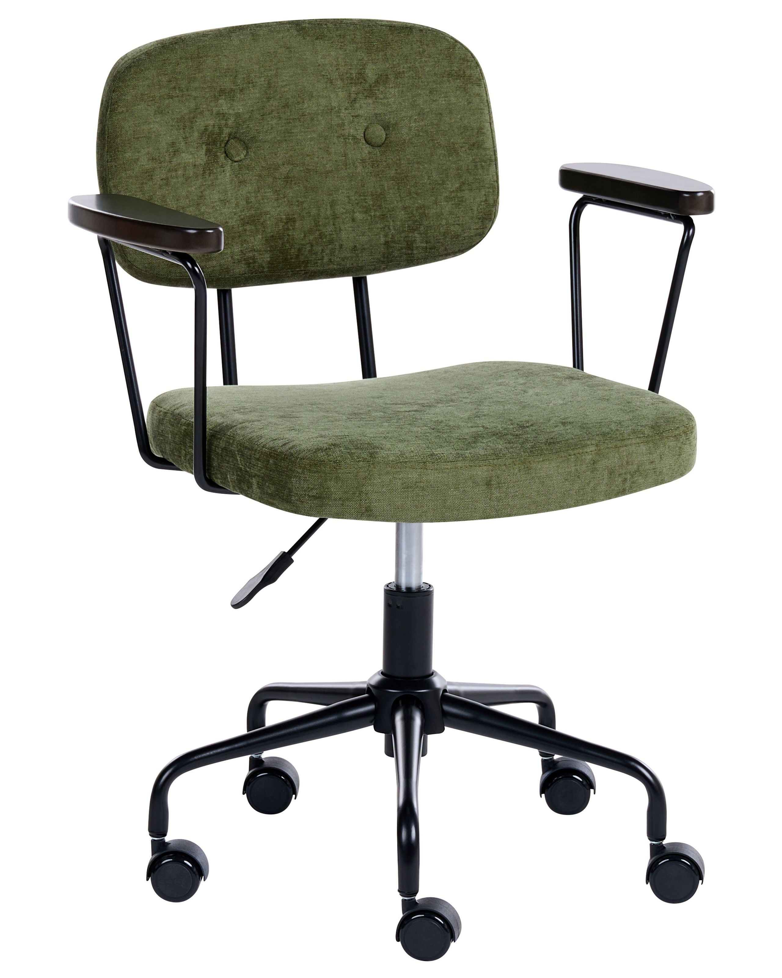 Silla de escritorio algerita tela verde