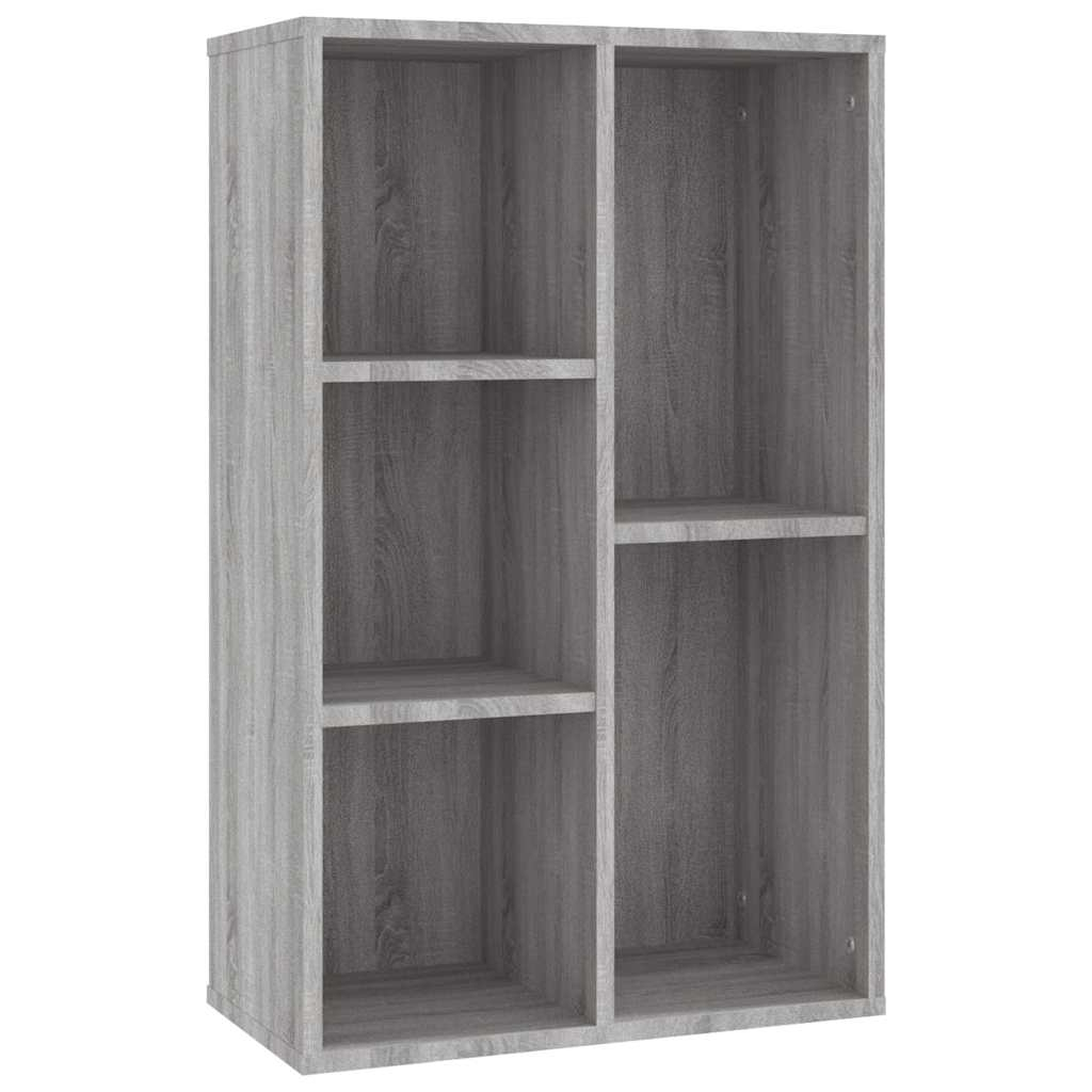vidaXL estantería/aparador madera contrachapada gris sonoma 50x25x80cm