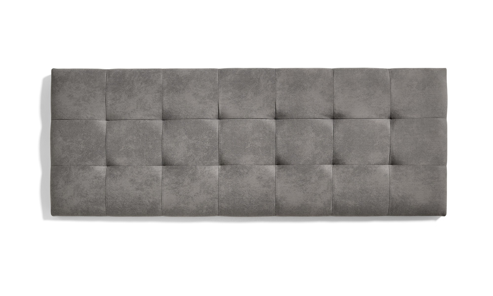 Cabecero de cama 105 capitone cuadros tela antimanchas 112x57x5cm gris