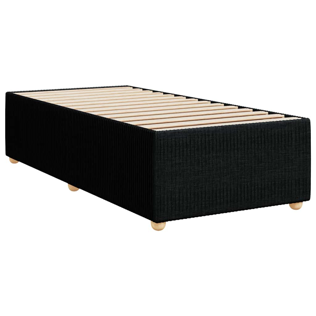 vidaXL estructura de cama sin colchón tela negro 90x200 cm