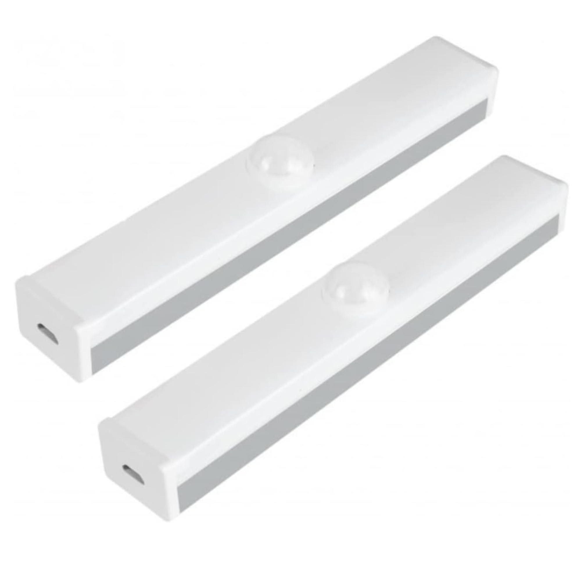 Pack x2 luz armario 30cm cálido 3000k con sensor movimiento recargable usb