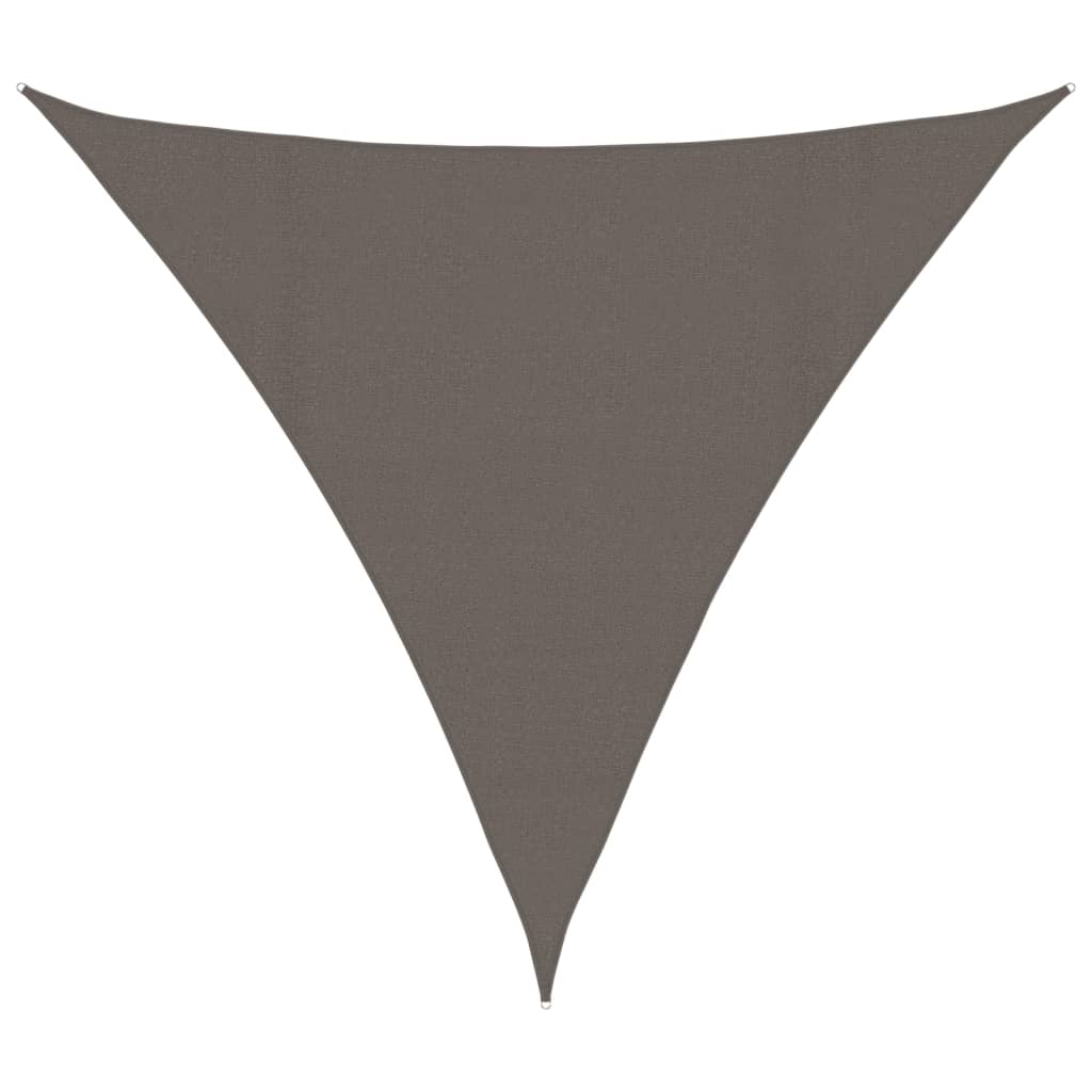 vidaXL toldo de vela gris antracita hdpe 160 g/m² 4x4x4 m