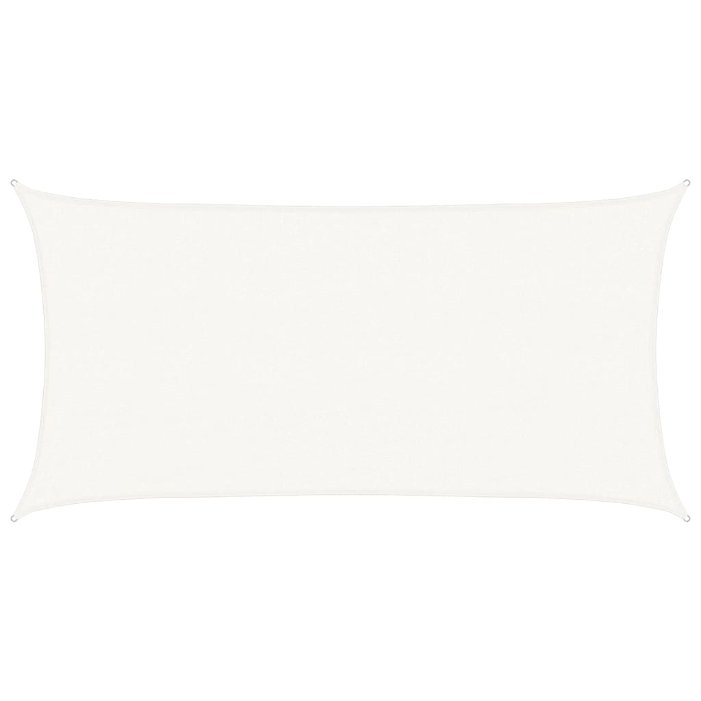 vidaXL toldo de vela blanco hdpe 160 g/m² 2,5x5 m