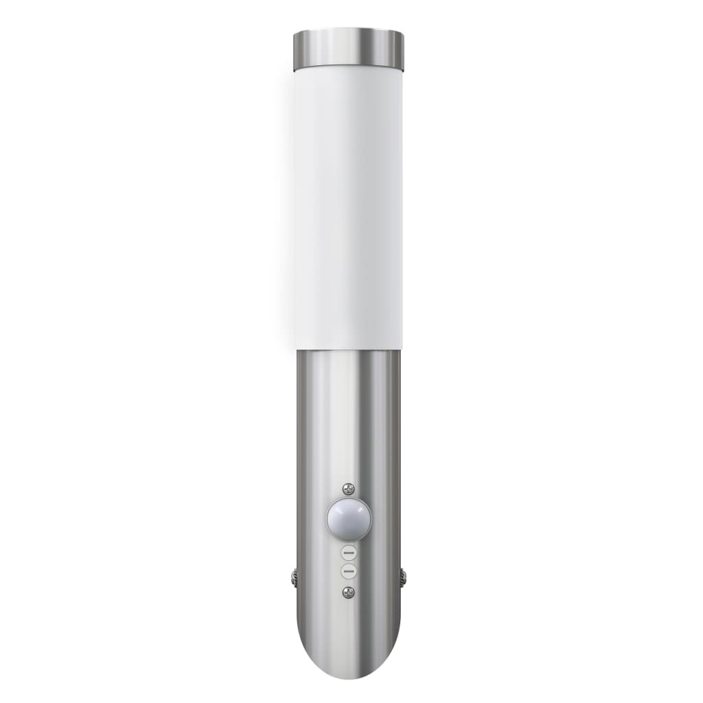 Aplique de exterior con sensor, resistente al agua, rvs