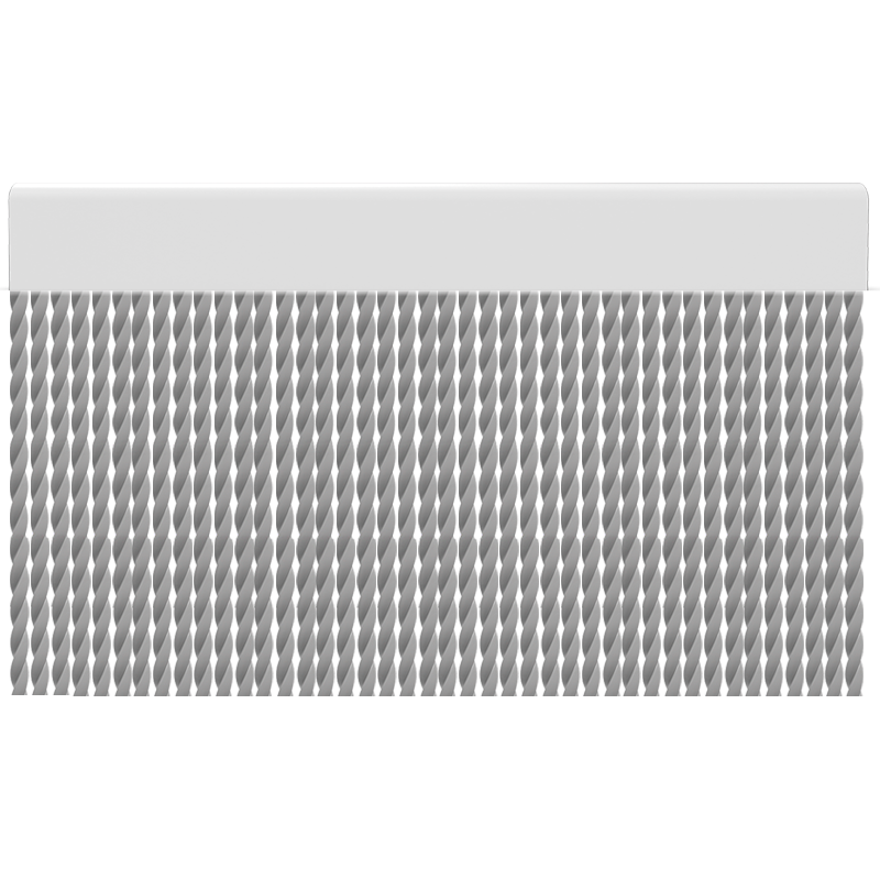 Cortina para puertas de PVC tube gris / 90 x 210
