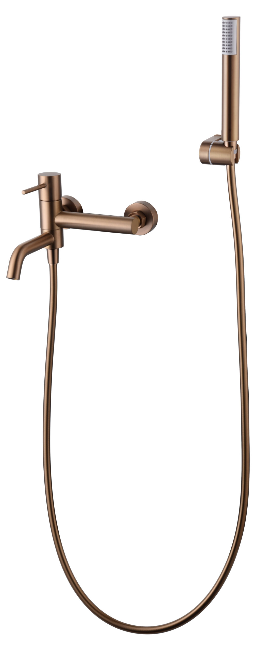 Grifo de kit baño/ducha monza oro rosa cepillad [ imex® ]