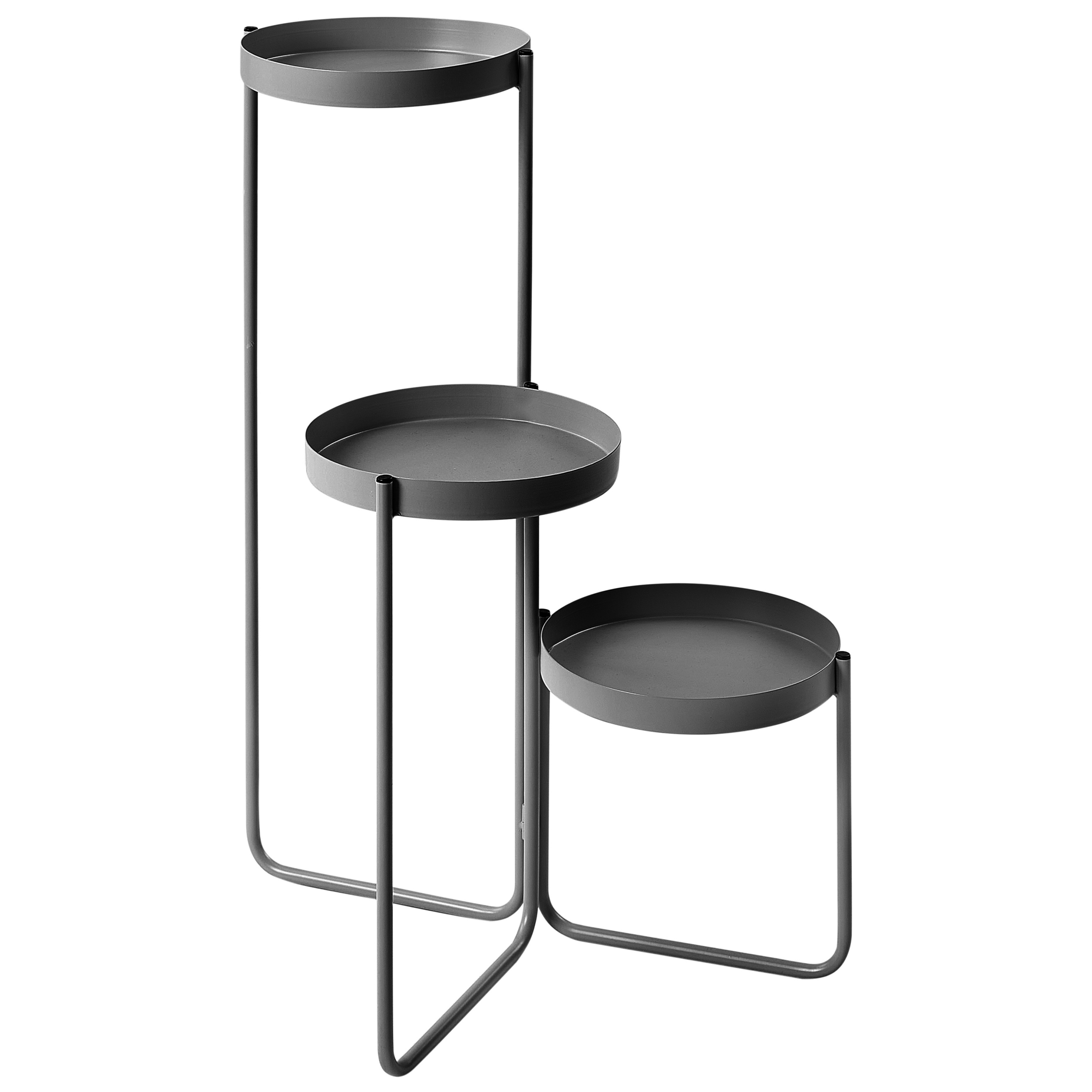 Soporte para macetas fragaria 42 cm metal negro