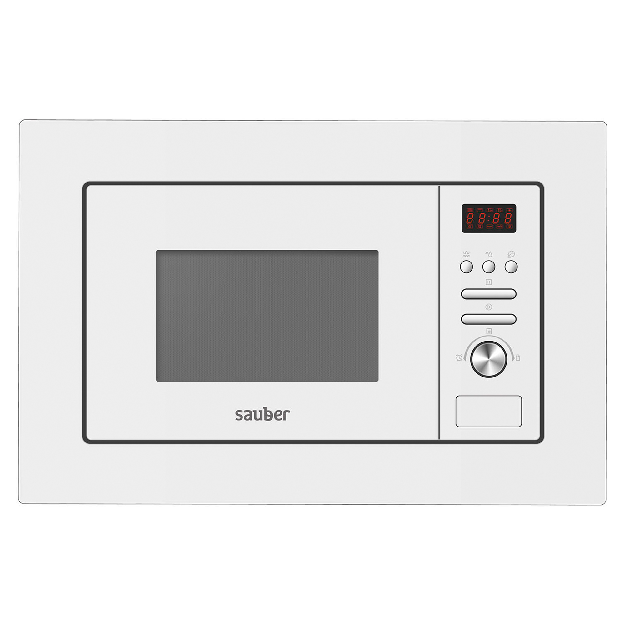 Horno microondas integrable sauber serie 5-20w 20 litros con grill blanco
