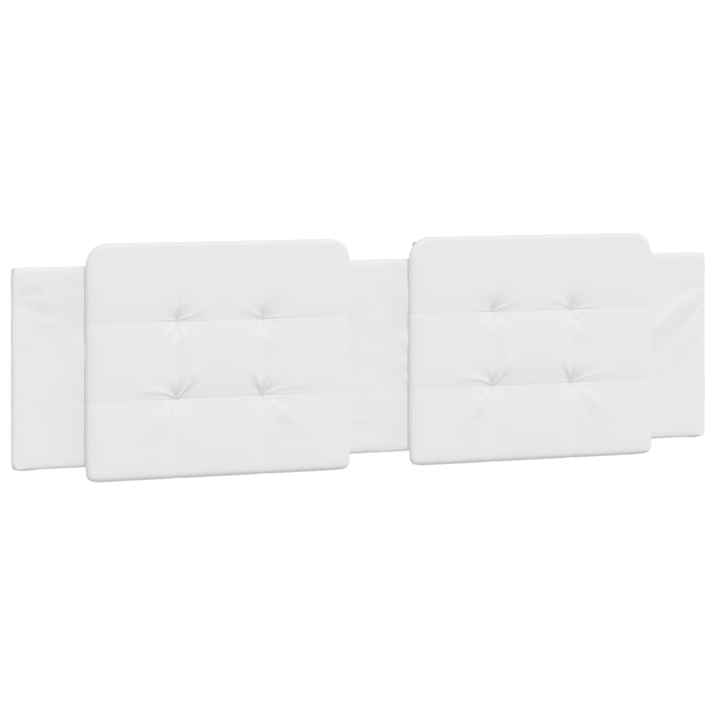 vidaXL cabecero de cama acolchado cuero sintético blanco 180 cm