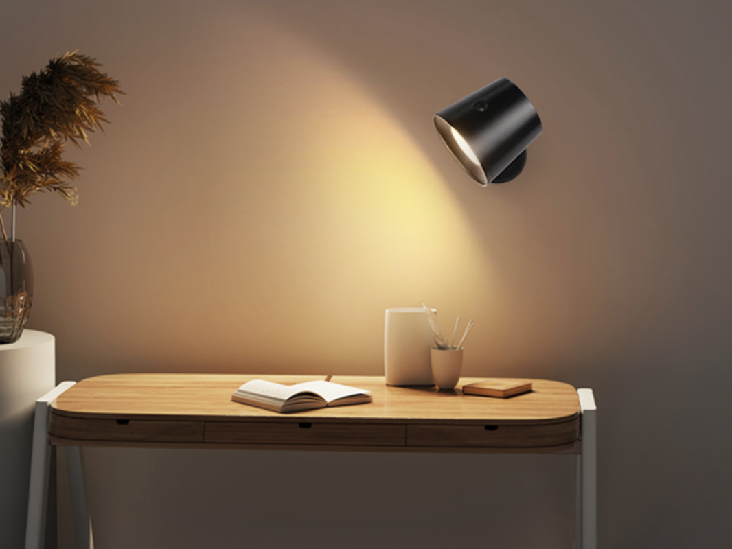 Nettlife aplique pared LED negro 11x10