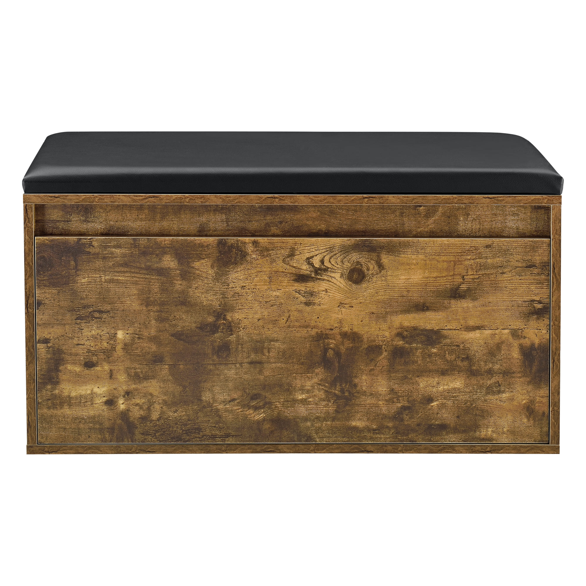 Banco zapatero degerfors con cajón 80x39x45 cm - roble oscuro/negro