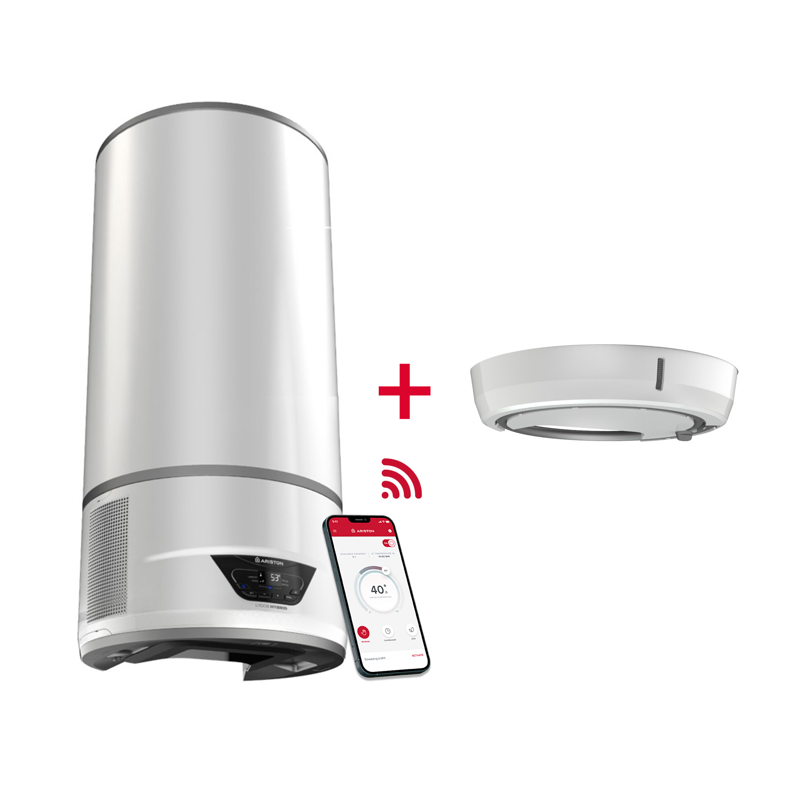 Termo eléctrico, Ariston, lydos hybrid Wi-Fi 100l+depósito condensados