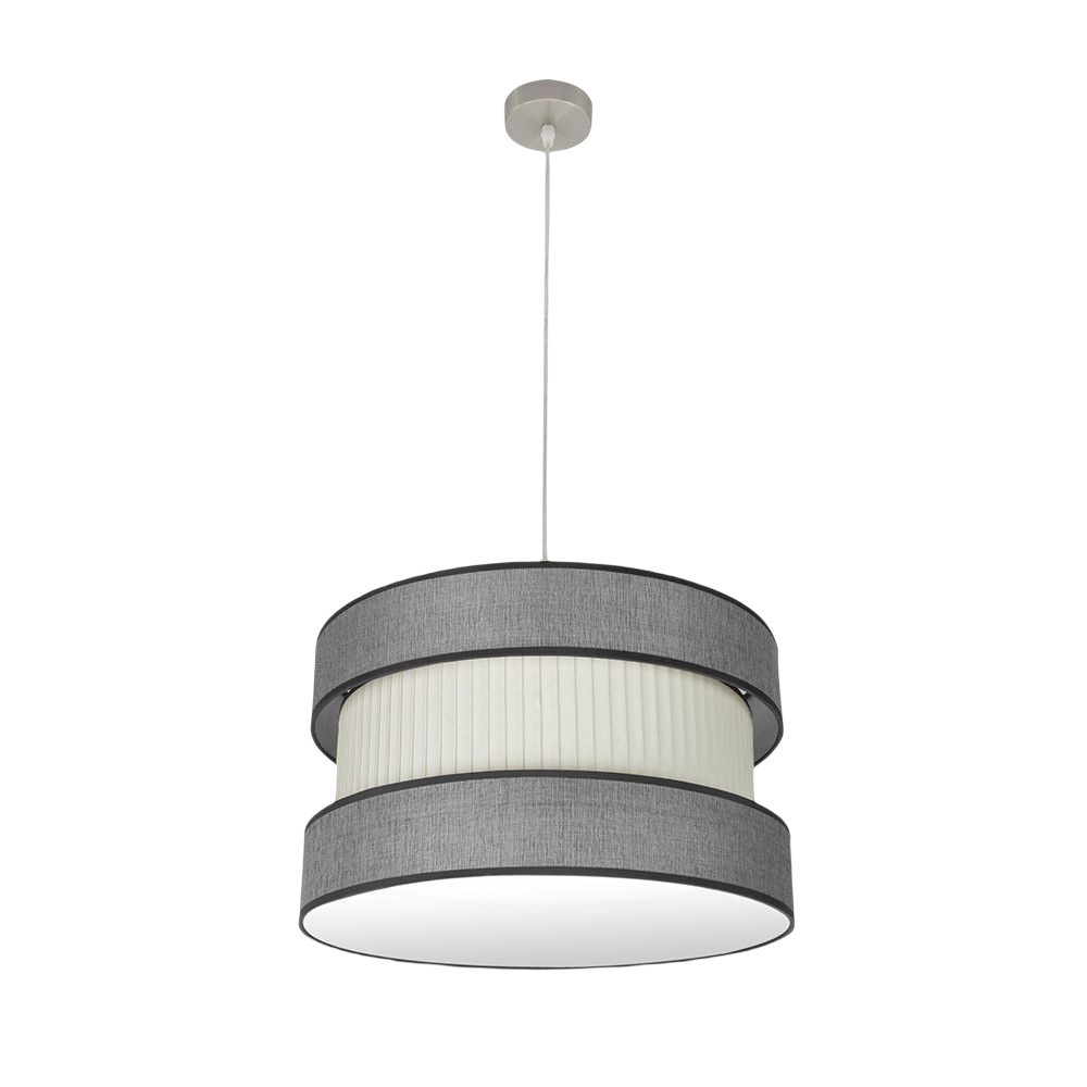 CoLGante home 2xE27 niquel/gris-beige regx50x50 cm