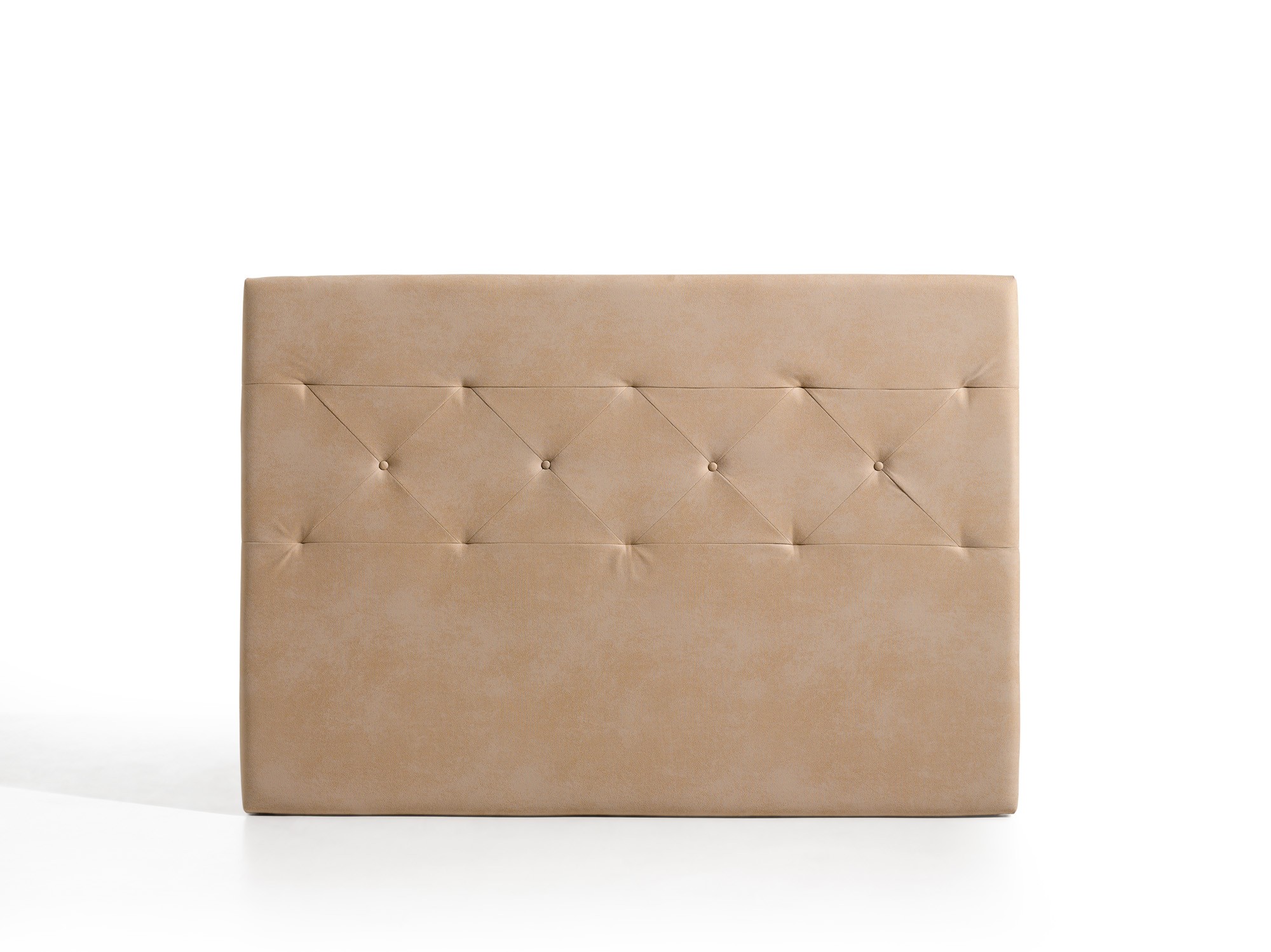 Cabecero zafiro para cama de 160 de tela camel 165x115x8. Matris