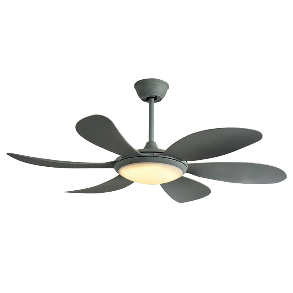 Ventilador de techo con luz LED mary con motor dc silencioso plateado ø115