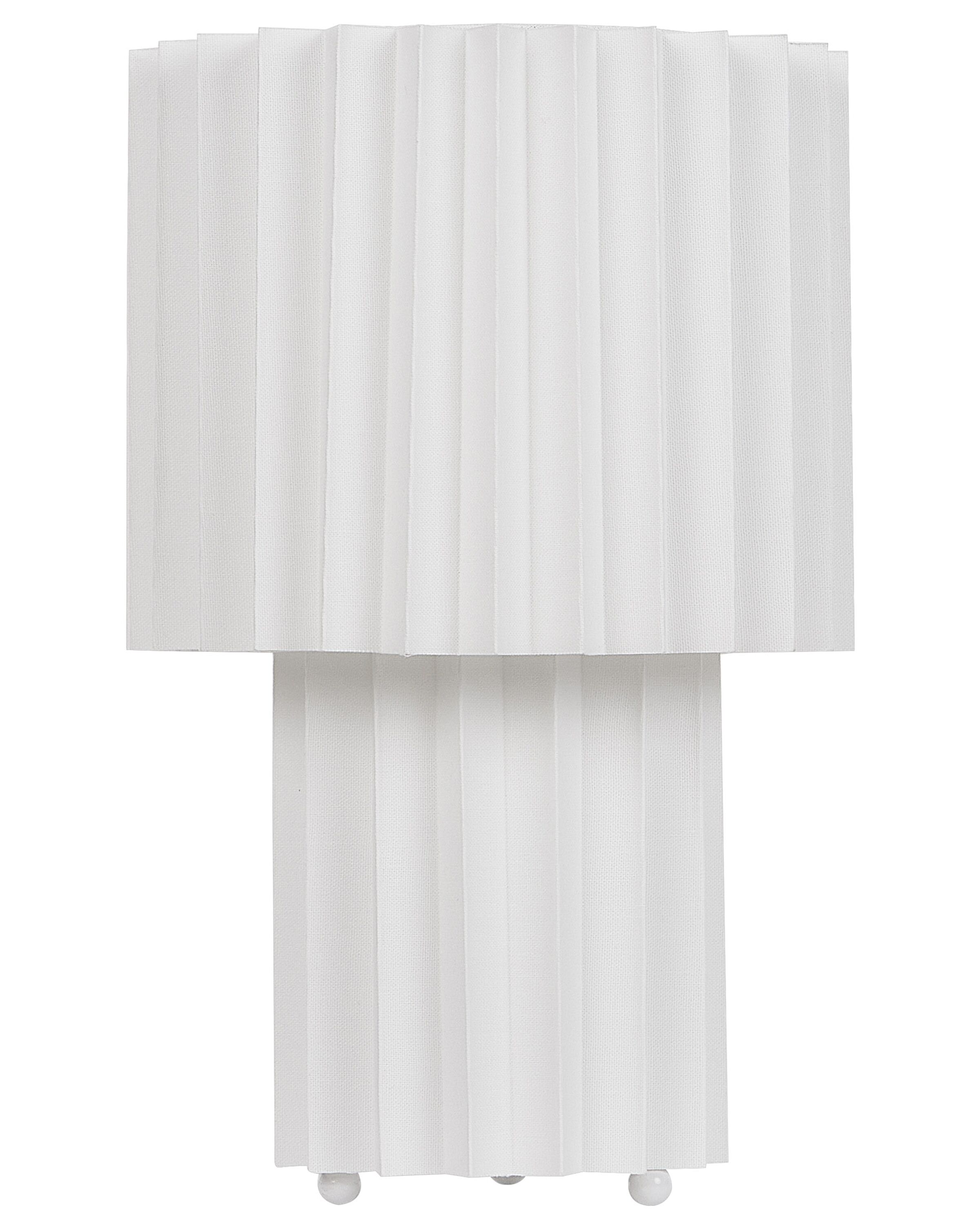 Lámpara de mesa alfeios lino blanco