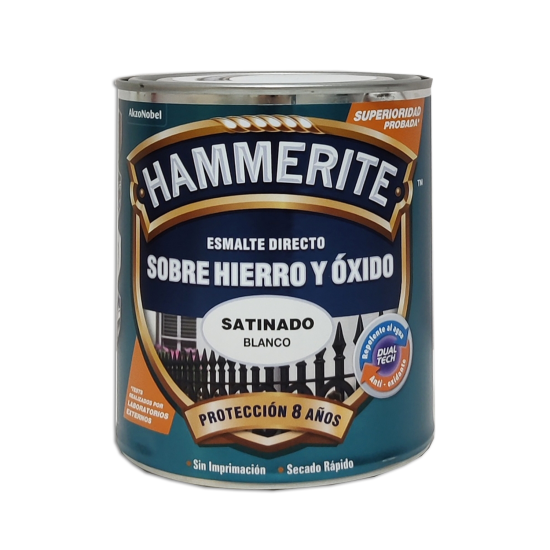 Hammerite antioxidante liso satinado blanco 750 ml